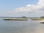 breakwater off VIMS beach
