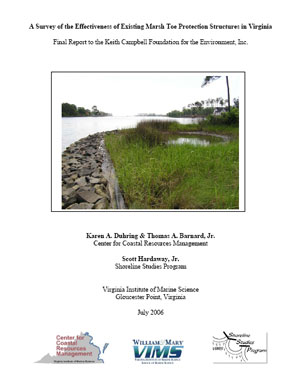 Marsh Toe Revetment Cover